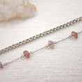 Cargar la imagen en la vista de la galería, Pulsera Doble Shine Bright Plateado | Cuarzo Fresa