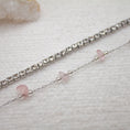 Cargar la imagen en la vista de la galería, Pulsera Doble Shine Bright Plateado| Cuarzo Rosa