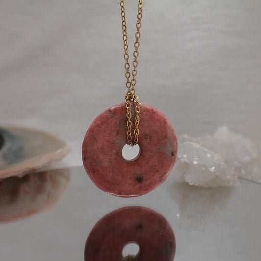 Collar Donut M | Cuarzo Fresa