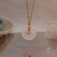 Collar Donut S | Cuarzo Rosa