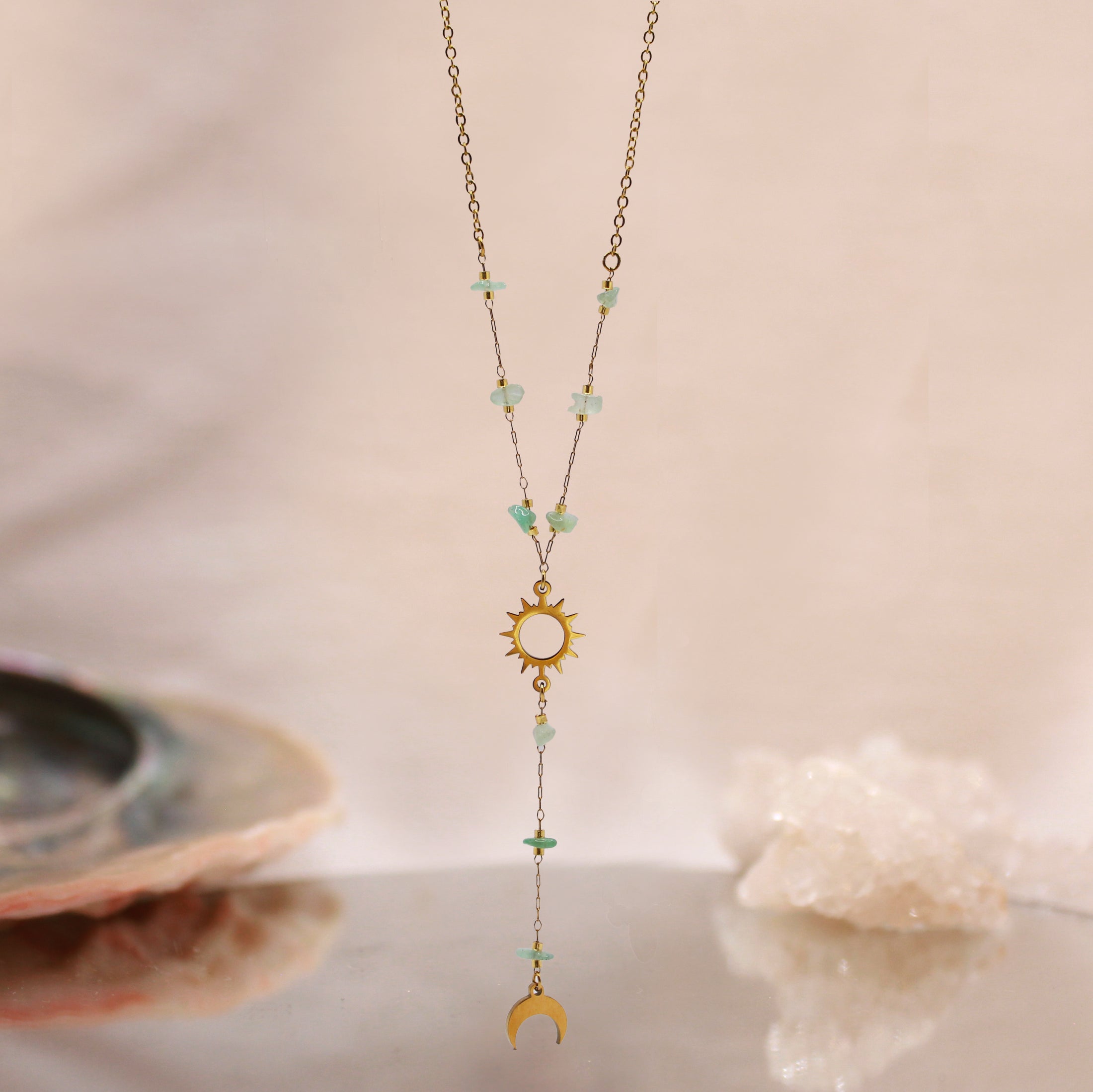 Double chip necklace | Jade