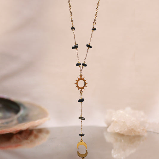 Double chip necklace | Jade