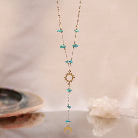 Collar Y Dorado | Turquesa