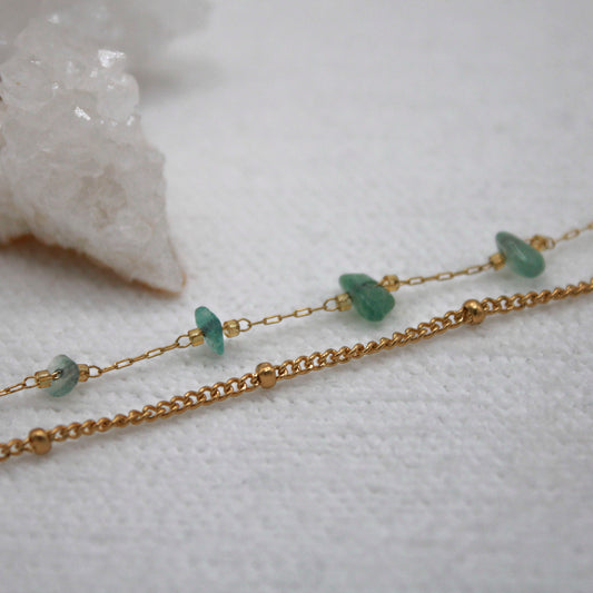 Pulsera Doble Chip | Jade