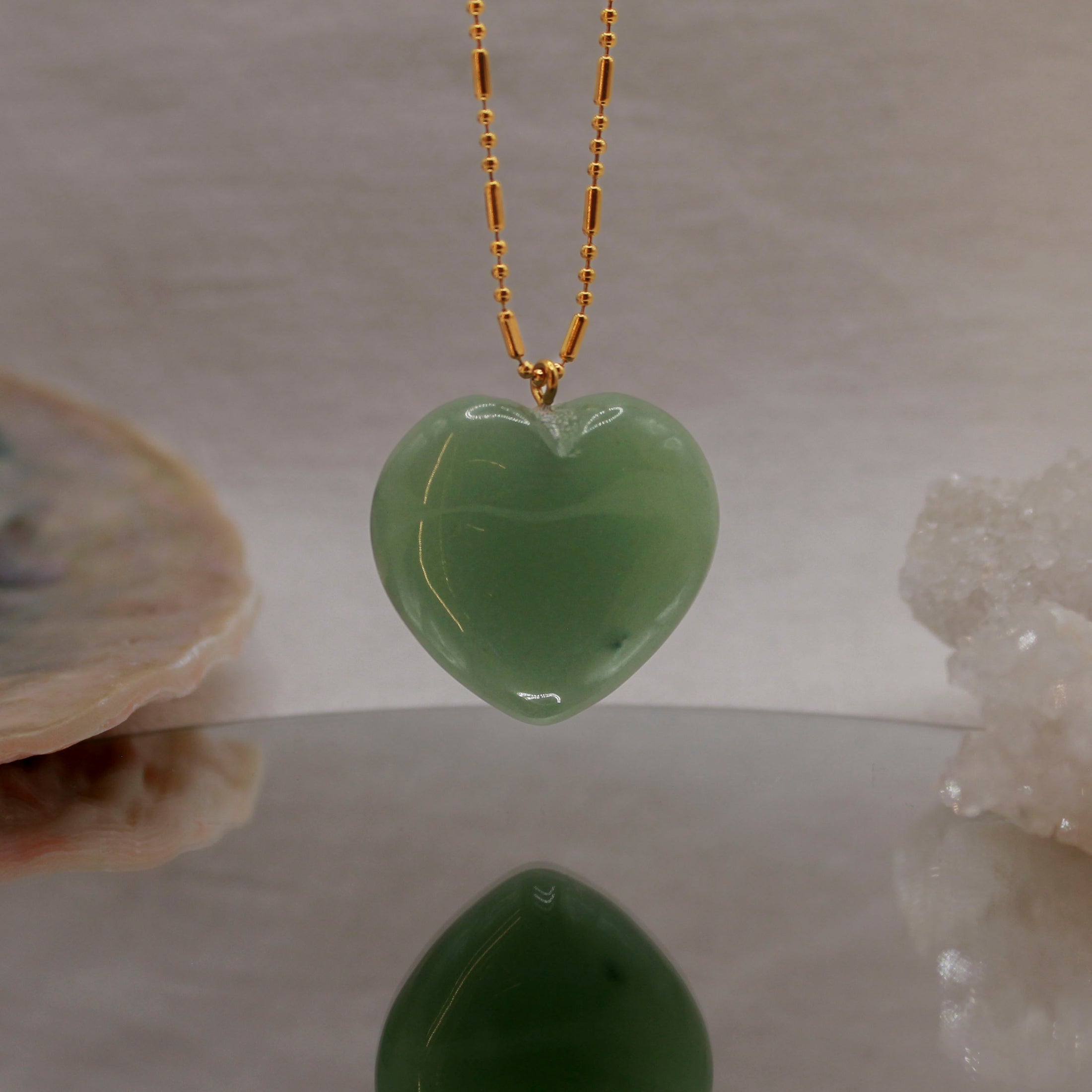 Collar Corazón Bombón L | Jade