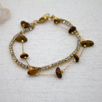 Pulsera Doble Shine Bright | Ojo de Tigre