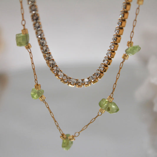 Collar Shine Bright Doble | Peridoto