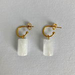 Load image into Gallery viewer, Earings Gem - White Quartz

